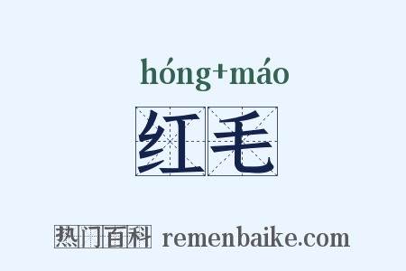 红毛是什么意思的图片